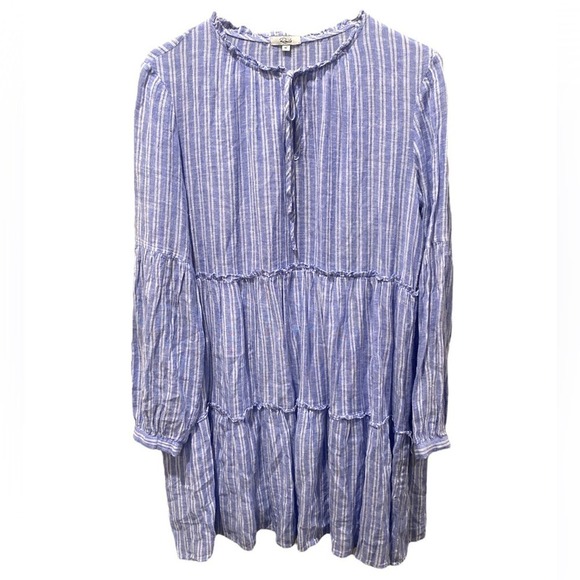 Rails Everly Dress in Ludlow Stripe Blue SZ.M - Picture 2 of 8